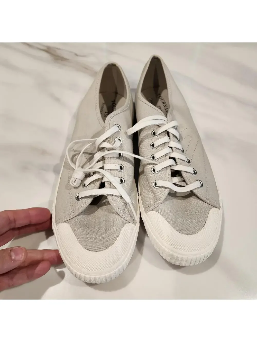 J.Crew x Tretorn Tournament T56 Sneakers Men's Size 12 beige NWOB